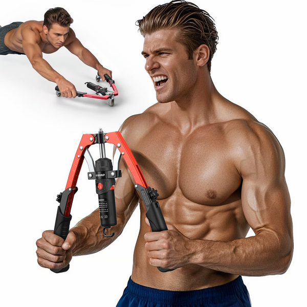 Sakerplus Adjustable Hydraulic Arm Strength Trainer (with LED counter)