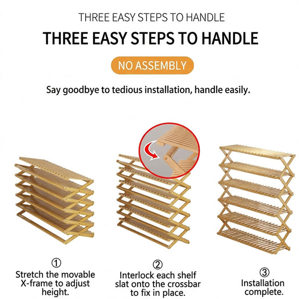 Sakerplus® Vertical Narrow Folding Shoe Storage Rack