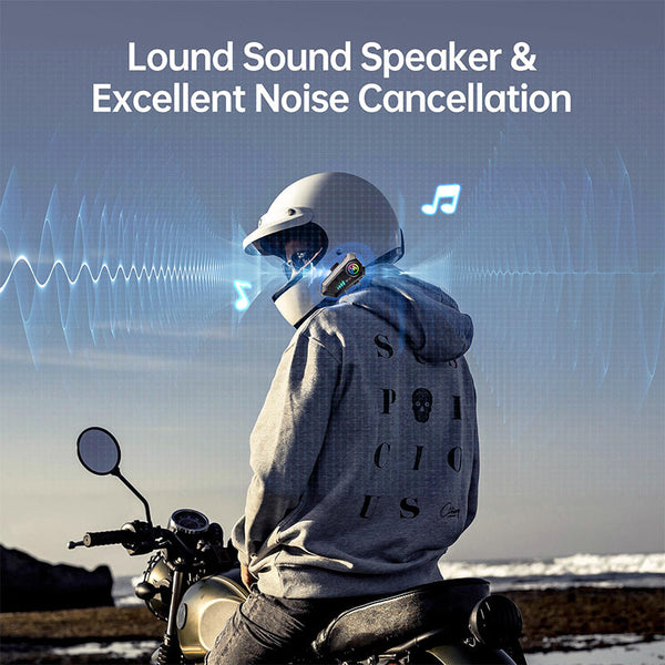 Sakerplus Motorcycle Bluetooth Helmet Headset