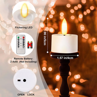 Sakerplus® Rechargeable Waterproof LED Tea Lights