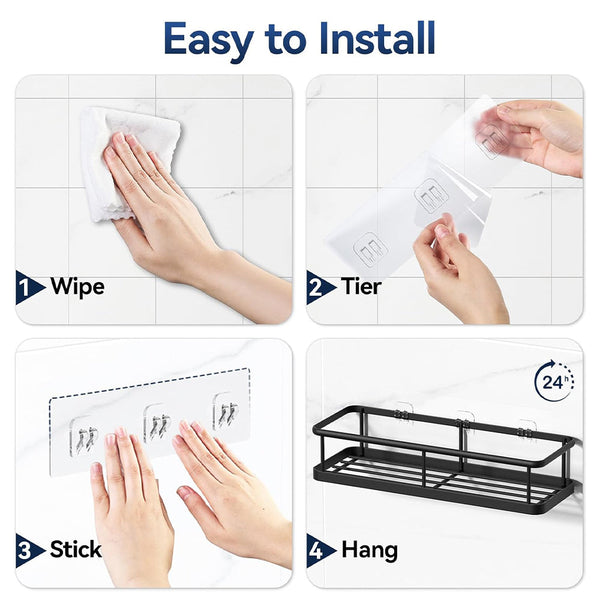 Sakerplus® Rustproof Shower Caddy Storage Set