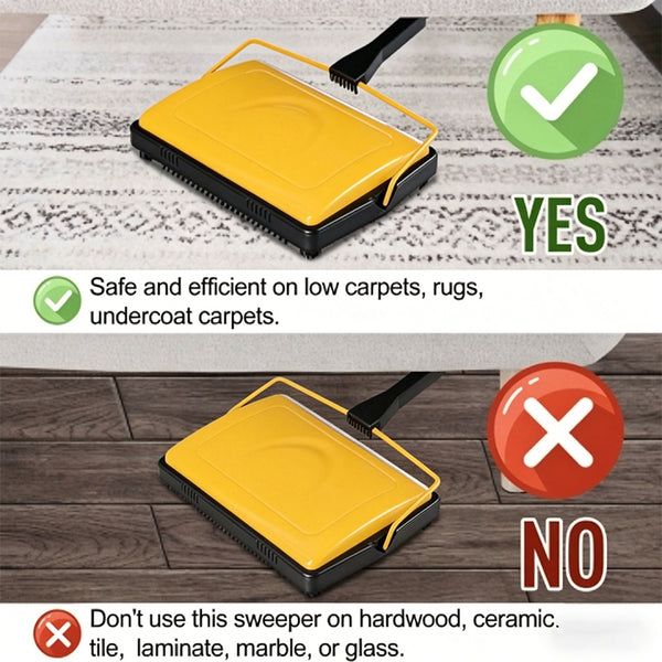 Sakerplus® Manual Carpet Sweeper For Home