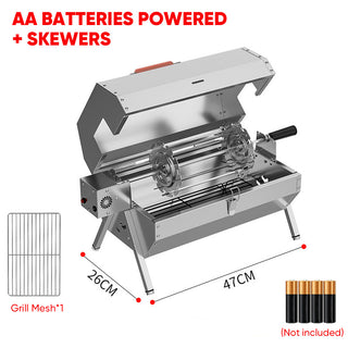 Sakerplus® Twin-Burner Electric BBQ Grill