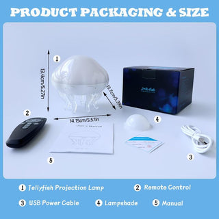 Sakerplus® 2-in-1 Ocean Wave Jellyfish Lamp
