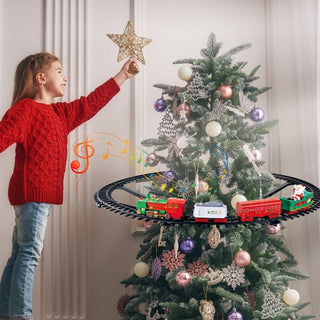 Sakerplus Electric Christmas Train Toy Set