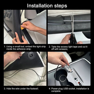 Sakerplus Car Door Frame LED Ambient Light