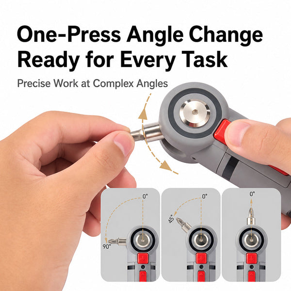 Sakerplus® Rechargeable 4V Screwdriver with Pivoting Head
