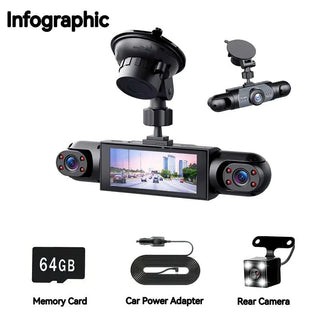 Sakerplus® Full View Car Dashcam System