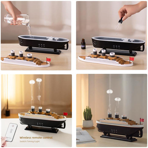 Sakerplus® Jellyfish Steam Boat Aroma Diffuser