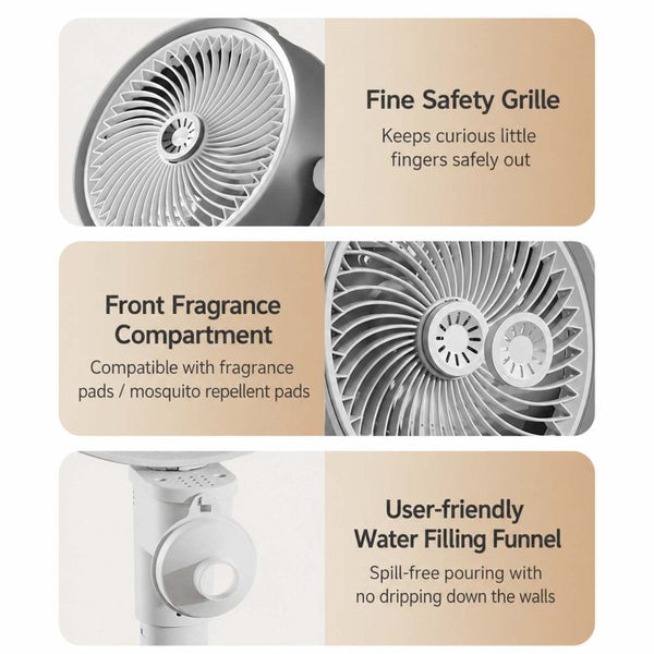 Sakerplus® Smart Misting Floor Fan With Remote