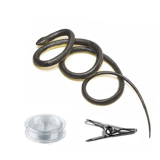 SAKER® Snake Prank with String and Clip