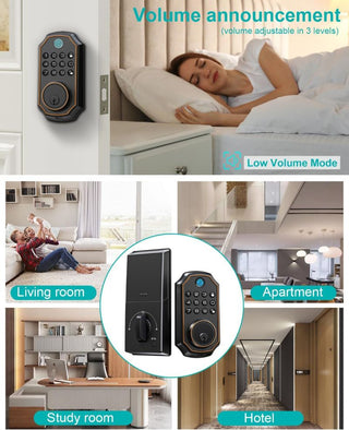 Sakerplus® Smart Keyless Entry Door Lock System