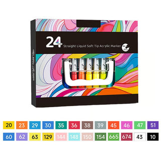 Sakerplus® 60 Colors Acrylic Paint Marker Set