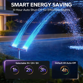 Sakerplus® Solar Pool Fountain With Lights