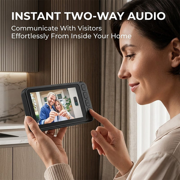 Sakerplus® Wireless Smart Video Doorbell Camera System