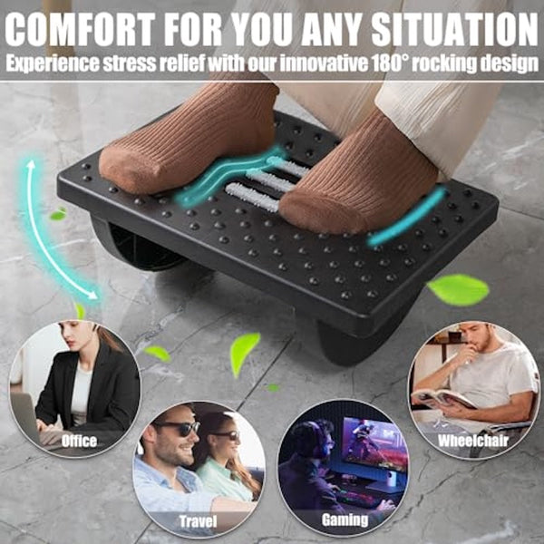 Sakerplus® Under Desk Footrest For Office Comfort