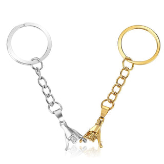 Sakerplus® Couples Hand In Hand Keychain Set