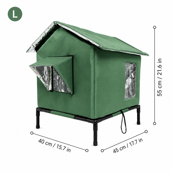 Sakerplus® Insulated Waterproof Outdoor Feral Cat House