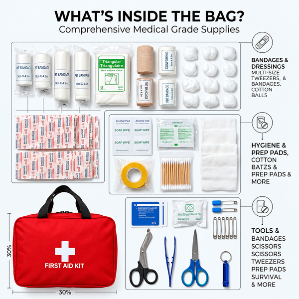 Sakerplus® Portable Emergency First Aid Kit