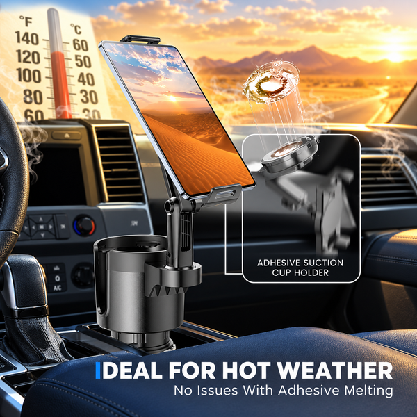 Sakerplus® 2-In-1 Car Cup Holder Phone Mount