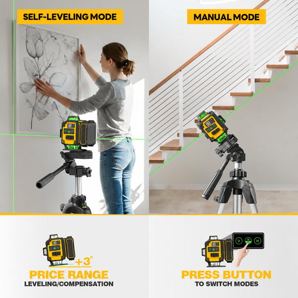 Sakerplus® Self-Leveling Laser Level With Tripod