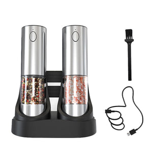 Sakerplus Rechargeable Electric Salt and Pepper Grinder Set