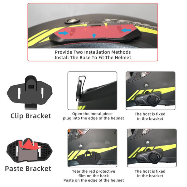 Sakerplus® Bluetooth Motorcycle Helmet Intercom System