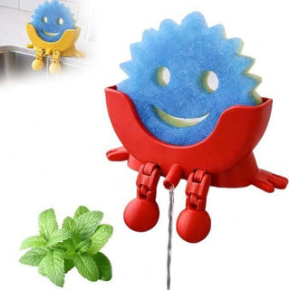 Sakerplus® Cute Smiling Sponge Holder With Drainage