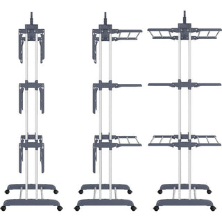 Sakerplus Foldable Stainless Steel Clothes Rack