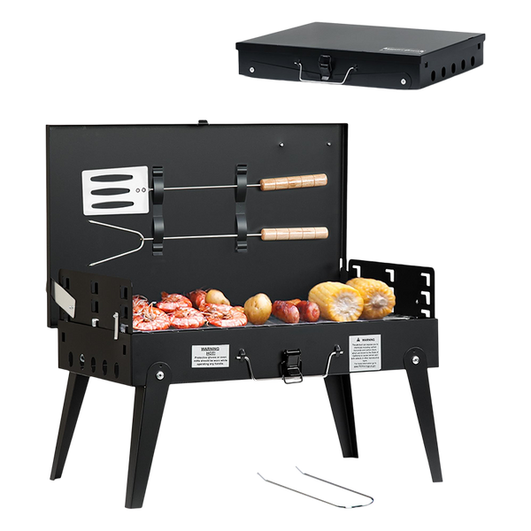Sakerplus® Portable Foldable Charcoal BBQ Grill Kit