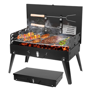 Sakerplus® Portable Foldable Charcoal BBQ Grill Kit