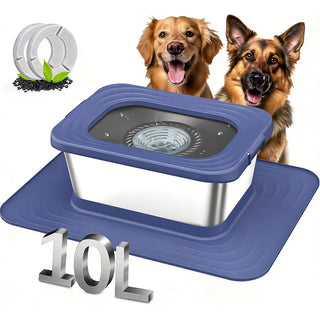 Sakerplus® 10L Stainless Steel No Spill Pet Bowl