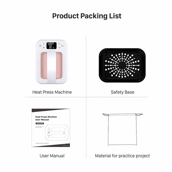 Sakerplus® Portable Digital Mini Heat Press Machine