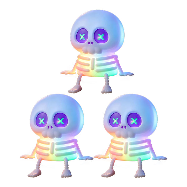 Sakerplus® Cute RGB Halloween Skeleton Night Light