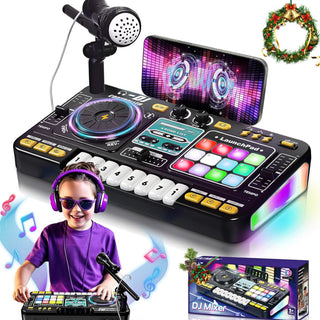 Kids DJ Mixer Table With Microphone – Musical Toy for Children Ages 3–8+