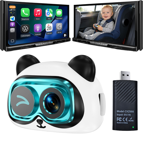 Sakerplus® Wireless CarPlay Rear Seat Camera