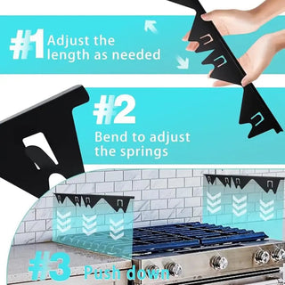 Sakerplus® Adjustable Stainless Steel Stove Gap Cover