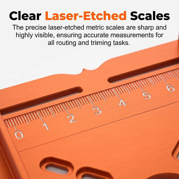 Sakerplus® Precision Wood Router Slotting Guide Bracket