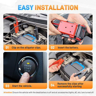 Sakerplus® Portable Battery Jumper Booster Cables