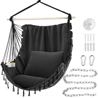 Sakerplus® Extra Large Macrame Hanging Swing Seat