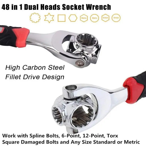 Sakerplus Universal Socket Wrench Tool Set
