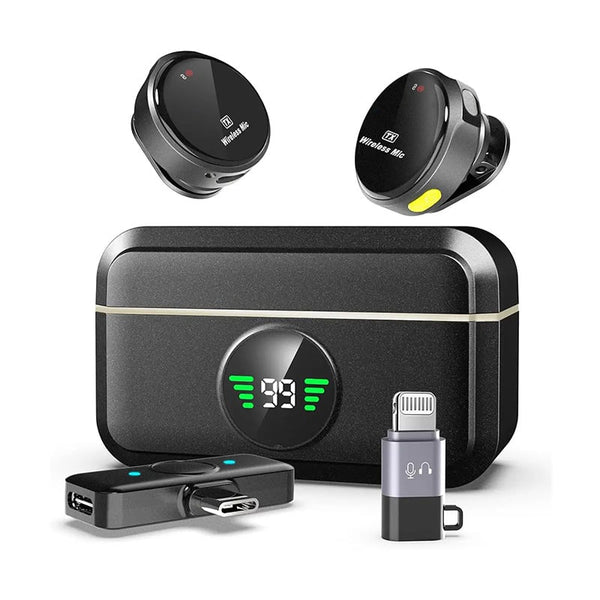 Sakerplus® Wireless Lavalier Microphone With Charging Case