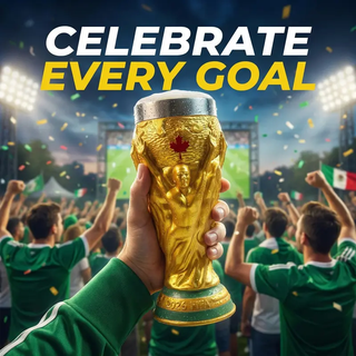 Sakerplus® Summer Soccer Trophy Cup Collectible