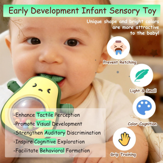 Sakerplus® Silicone Avocado Baby Teething Toy