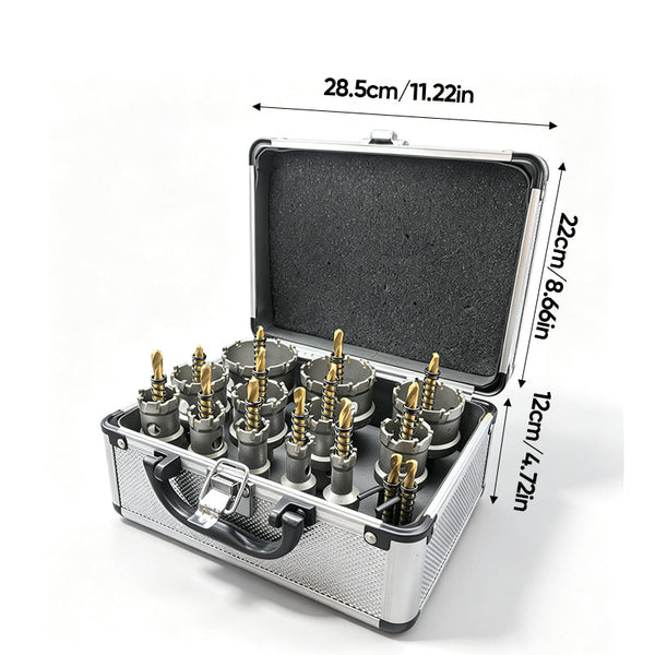 Sakerplus® Carbide Hole Saw Kit 12 Piece