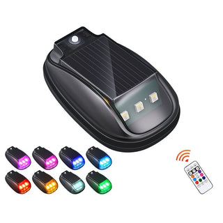Sakerplus® Solar Car Roof RGB Strobe Light