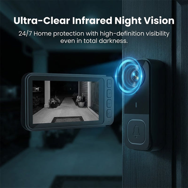 Sakerplus® Wireless Smart Video Doorbell Camera System