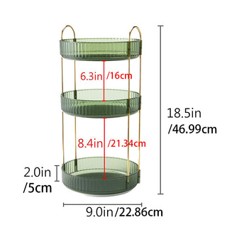 Sakerplus® 360 Rotating 3 Tier Organizer