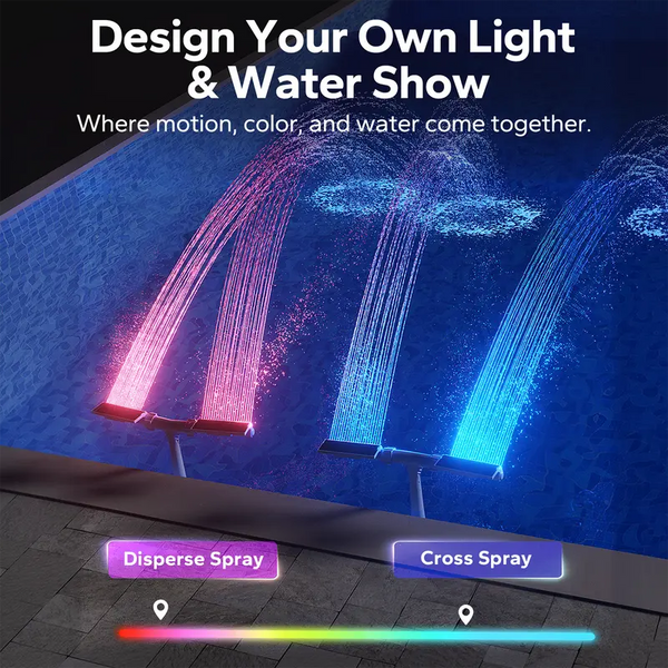 Sakerplus® Solar Pool Fountain With Lights