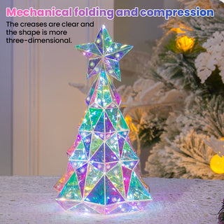 Sakerplus Lighted Prism Christmas Tree Decor